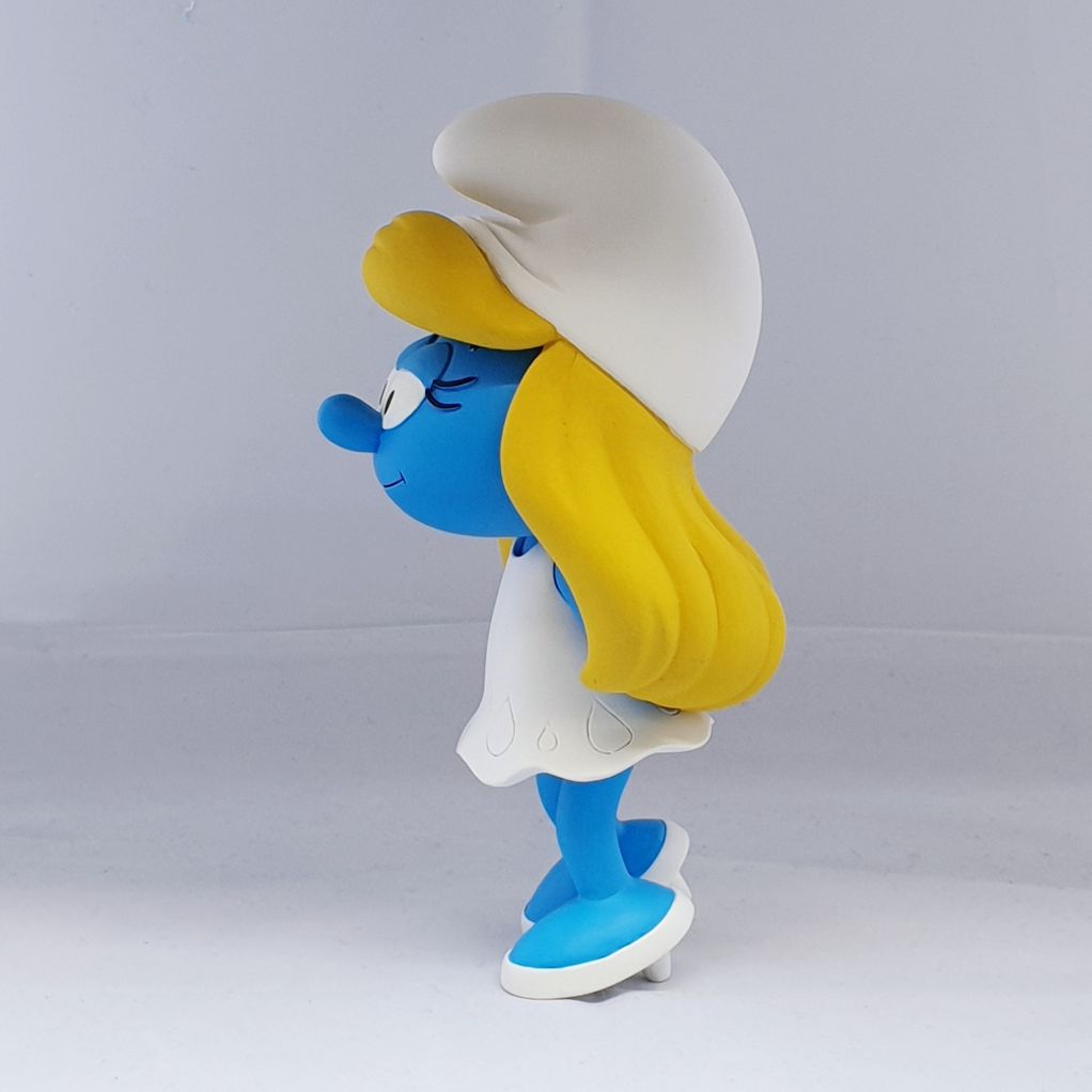 Figurine exclusive, La Schtroumpfette blonde avec son socle - secondaire-2