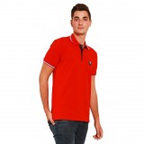 Polo patch Michel Vaillant, rouge, Taille S