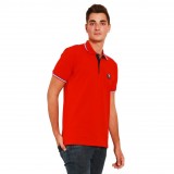 Polo patch Michel Vaillant, rouge, Taille XL