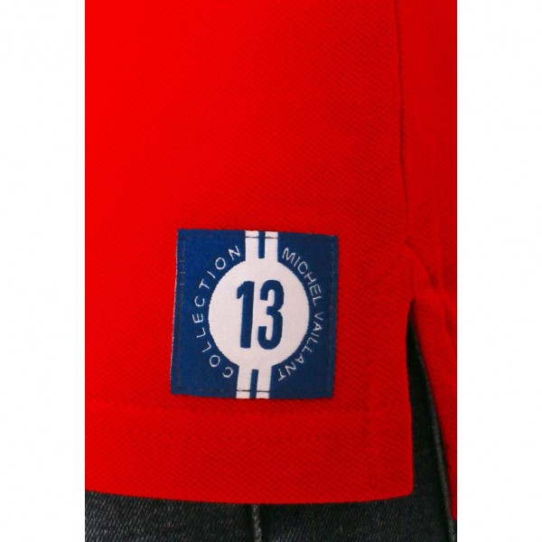 Polo patch Michel Vaillant, rouge, Taille XL