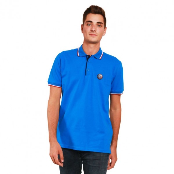 Polo patch Michel Vaillant, bleu, Taille XL