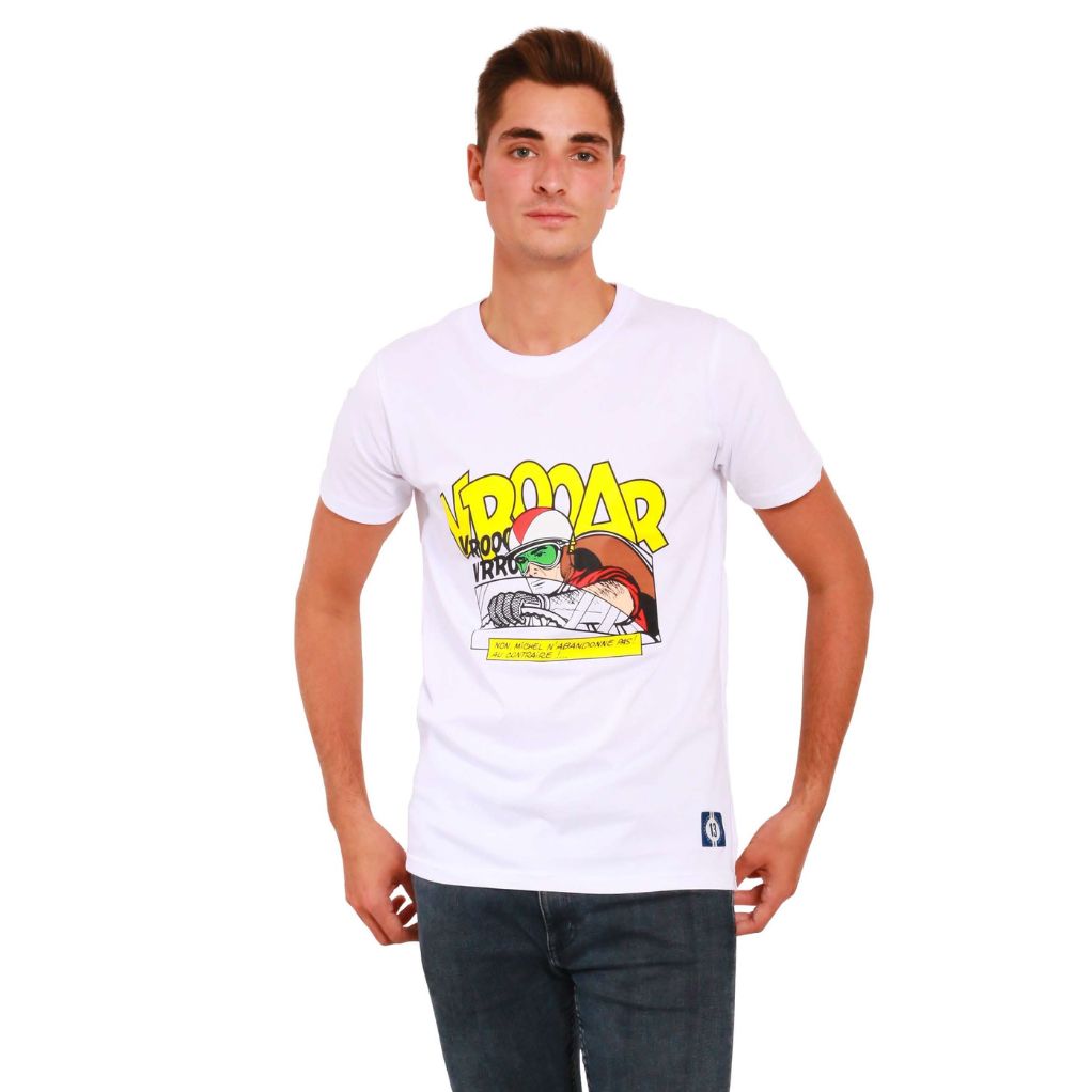 T-Shirt VROAR blanc, Michel Vaillant, Taille XXXL - secondaire-1