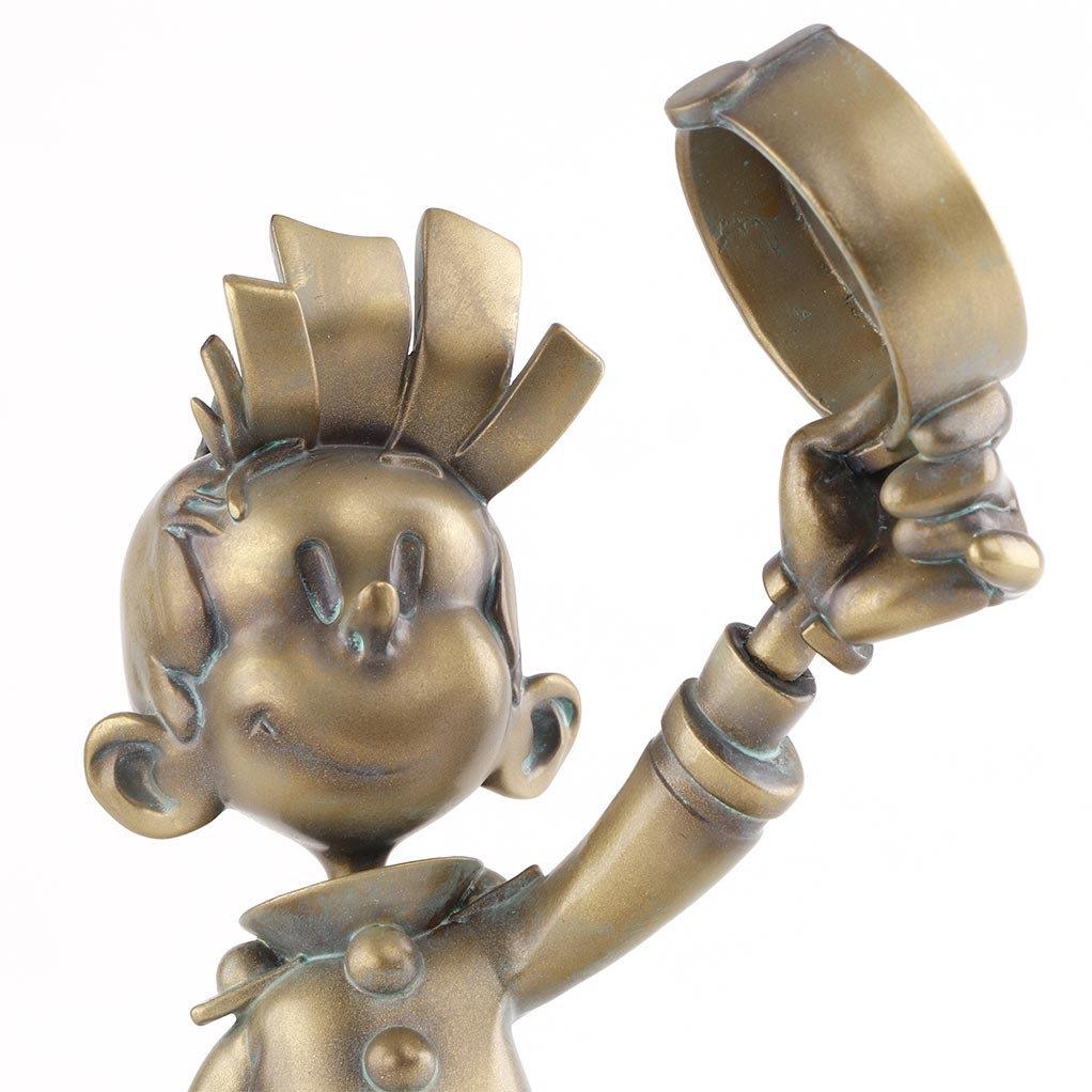 Figurines exclusives, Spirou et le Marsupilami par Franquin, version patine bronze - secondaire-1