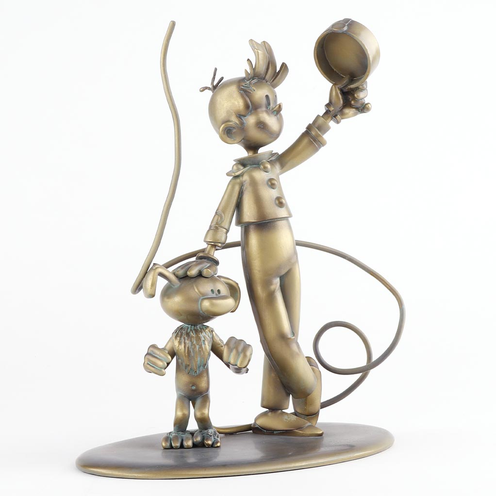 Figurines exclusives, Spirou et le Marsupilami par Franquin, version patine bronze - secondaire-8