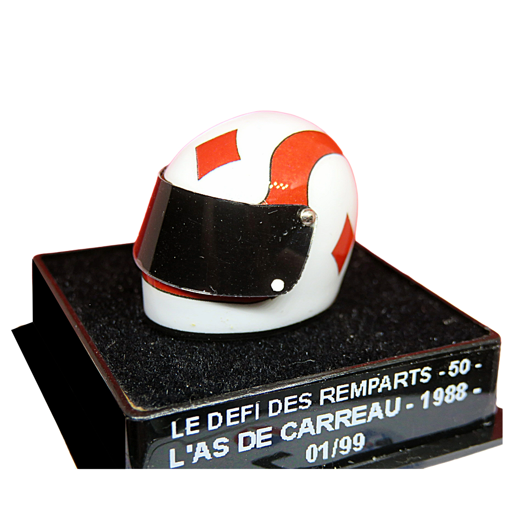 Mini casque Michel Vaillant - Solo - L'As de Carreau - Le défi des Remparts - 1988 - secondaire-1