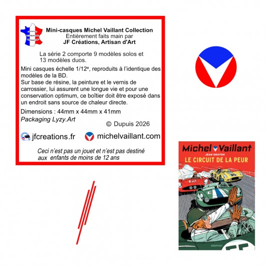 Mini casque Michel Vaillant - Solo - Le circuit de la peur - 1961 - secondaire-2