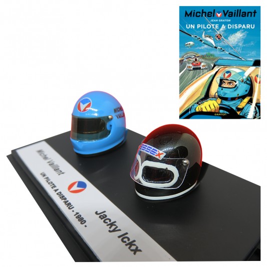 Duo de mini casques Michel Vaillant - Michel Vaillant et Jacky Ickx - Un pilote a disparu - secondaire-1