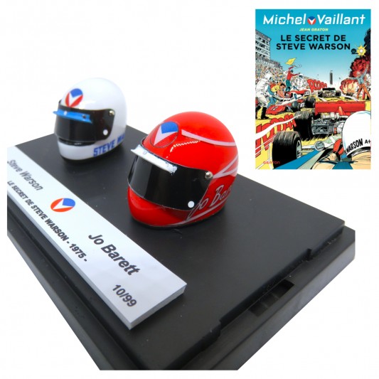 Duo de mini casques Michel Vaillant - Steve Warson et Jo Barett - Le secret de Steve Warson - secondaire-1