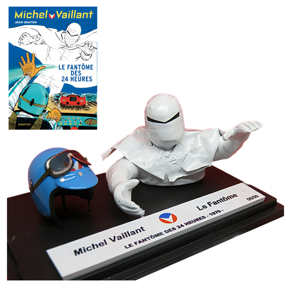 Duo de mini casques Michel Vaillant - Michel Vaillant et le fantôme - le fantôme des 24 heures - secondaire-1