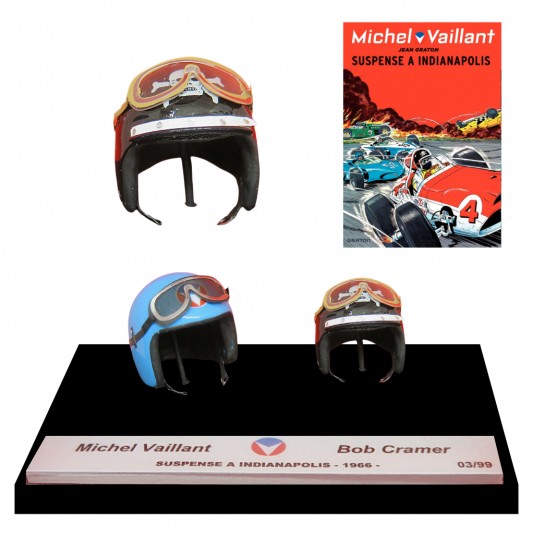Duo de mini casques Michel Vaillant - Michel Vaillant et Bob Cramer - Suspense à Indianapolis - secondaire-1