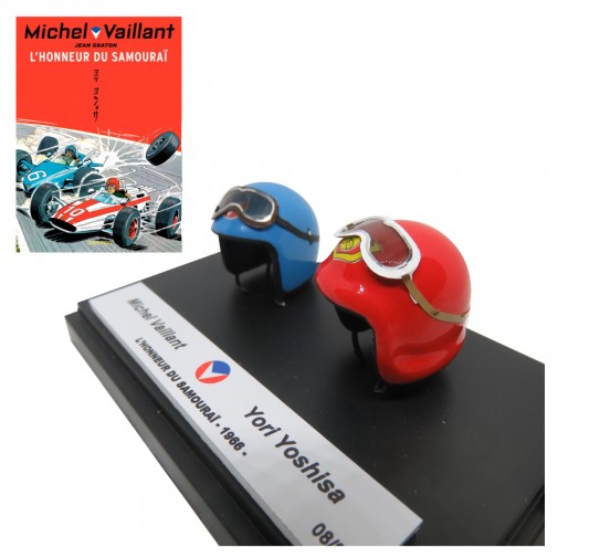 Duo de mini casques Michel Vaillant - Michel Vaillant et Yori Yoshisa - L'honneur du samouraï - secondaire-1