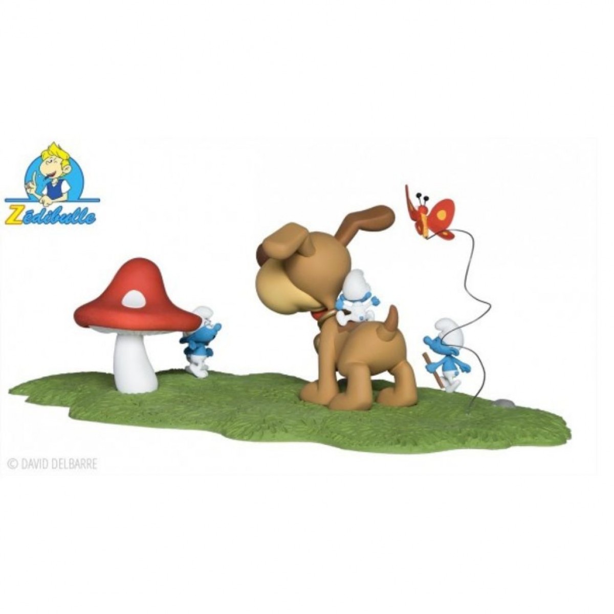 Exclusive figurine Smurfs, Puppy into the Smurf village Figurines