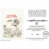 Pigmentory print, Cover study for Gaston's book, Lagaffe nous gâte