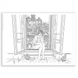 Luxury print, One night in Roma, signed with a special drawing