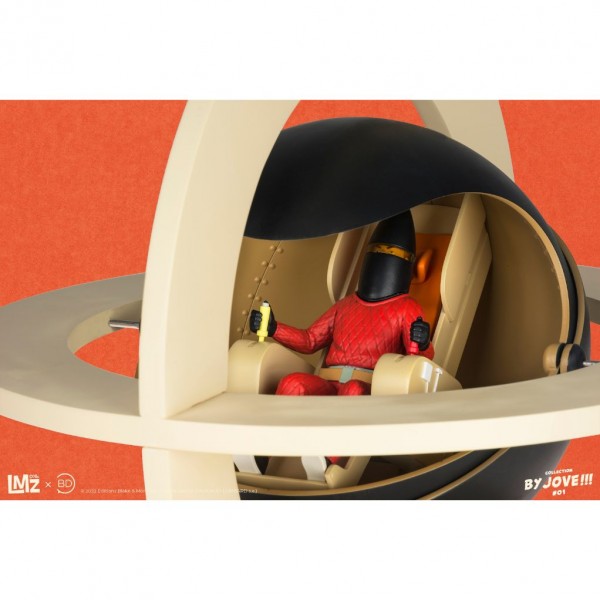 Exclusive Blake & Mortimer figurine, The Chronoscaphe, Mortimer in red suit into the cockpit