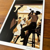 Tirage de luxe Harlem par Mikaël - Diptyque, tomes 1 et 2 - Black and White éditions