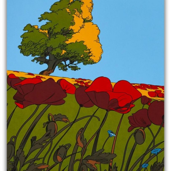 Poppies Silk-screen printing - The Ride