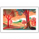 Digigraphie Charles Berberian, Les arbres rouges - secondaire-1