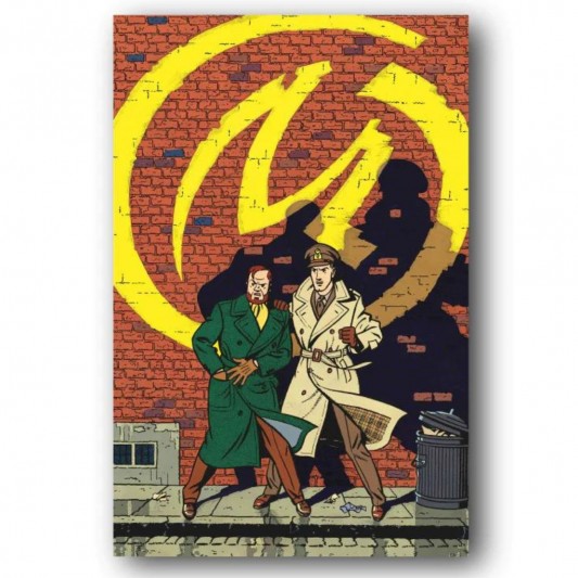 Tableau Blake et Mortimer 1 - La marque jaune - Caisse américaine noire - secondaire-1
