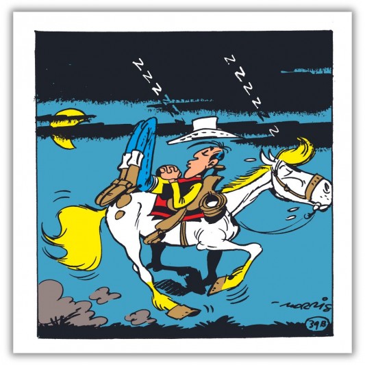 Tirage de luxe Lucky Luke, tome 16 - En remontant le Mississipi - Version couleur - secondaire-2