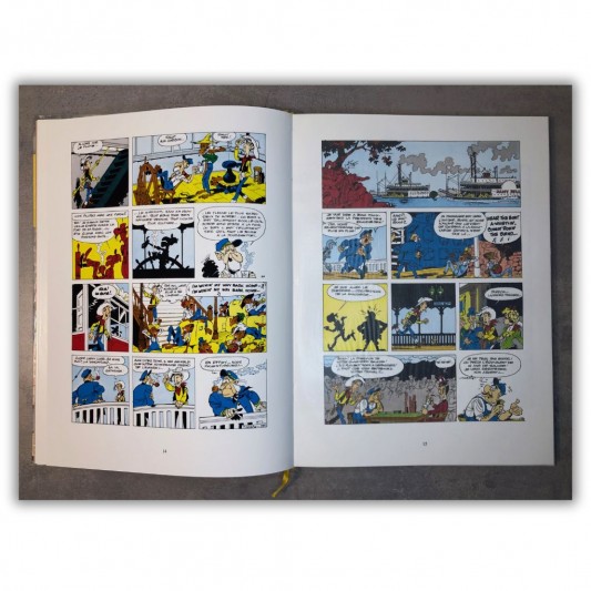 Tirage de luxe Lucky Luke, tome 16 - En remontant le Mississipi - Version couleur - secondaire-5