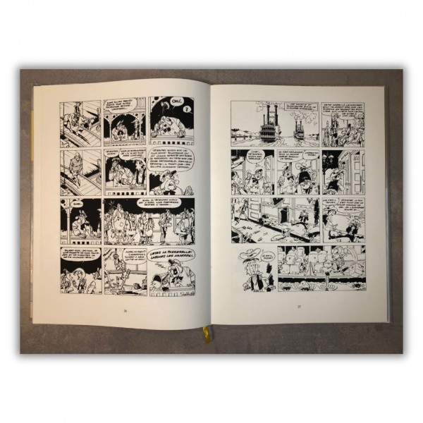 Tirage de luxe Lucky Luke, tome 16 - En remontant le Mississipi - Version N&B