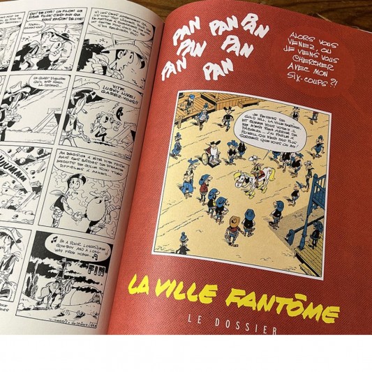 Tirage de luxe Lucky Luke - Tome 25 - La ville fantôme - Le pack - impression N&B - secondaire-6