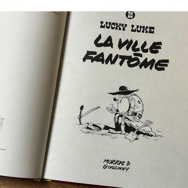 Tirage de luxe Lucky Luke - Tome 25 - La ville Fantôme - Impression N&B