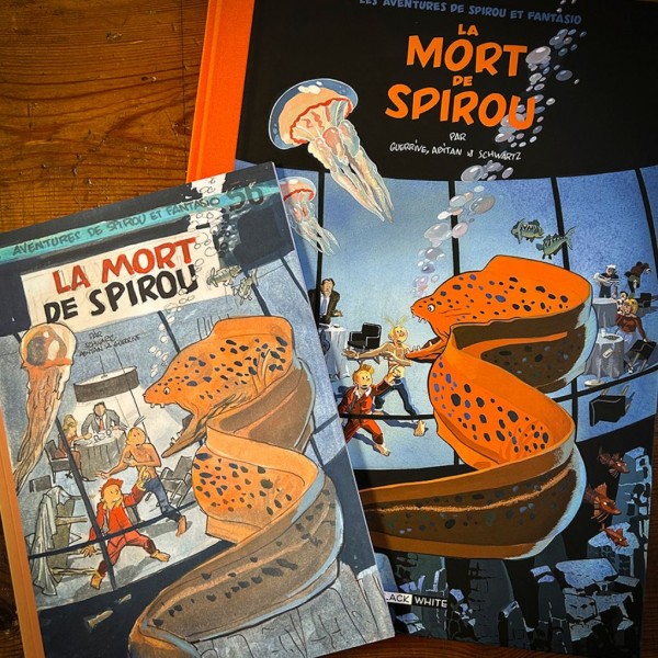 Tirage de luxe La Mort de Spirou, Spirou et Fantasio, éditions Black and White