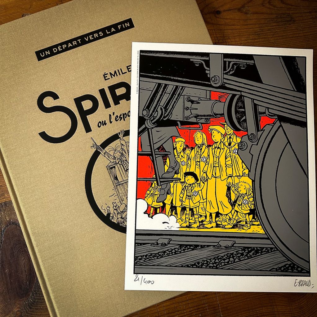 Tirage de luxe SPIROU ou L'Espoir malgré tout : un départ vers la fin - Version Bichromie - Editions Black & White - secondaire-2