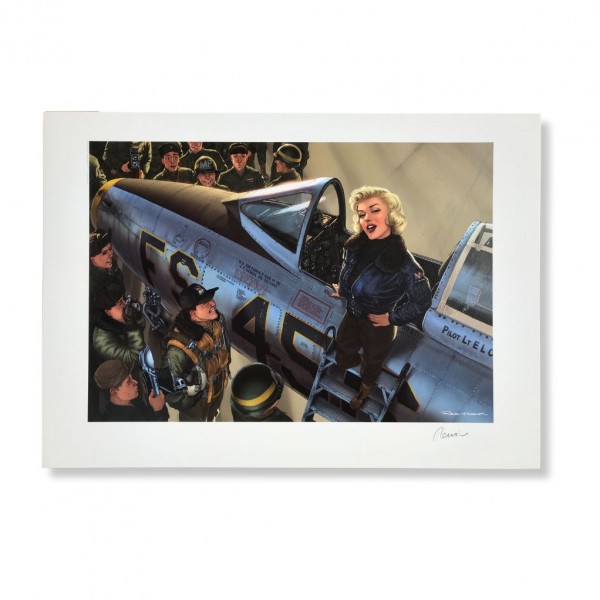 Poster Romain Hugault : Marilyn