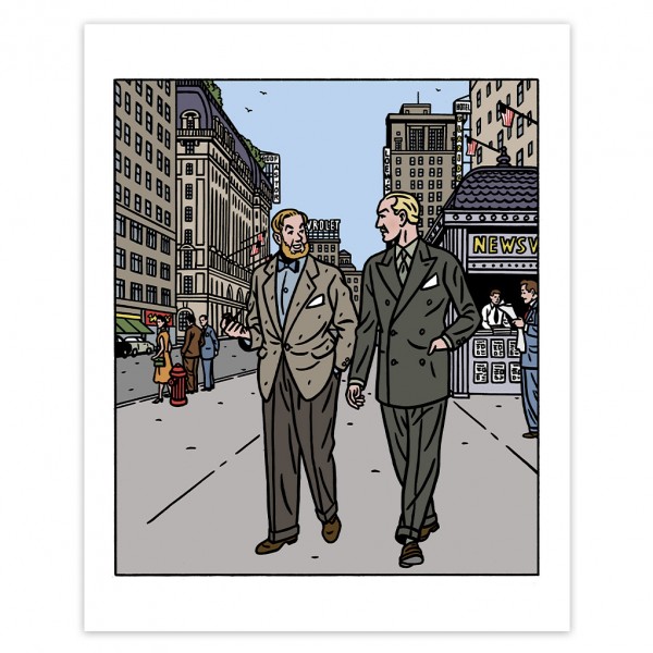 Blake and Mortimer Digigraphie - Signed by Floc'h - New York
