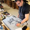 Lithographie Ronan Toulhoat,Tête de chien, grand format - secondaire-6