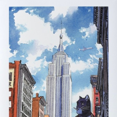 Estampe Pigmentaire Guarnido, Empire State Building, Blacksad - secondaire-2