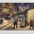 Estampe Pigmentaire Guarnido, Scène de nuit, Blacksad - secondaire-1