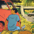 Sérigraphie Petit pays - Le van - secondaire-2