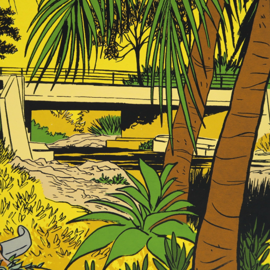 Sérigraphie Petit pays - Le van - secondaire-7