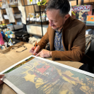 Sérigraphie Petit pays - Le van - secondaire-8