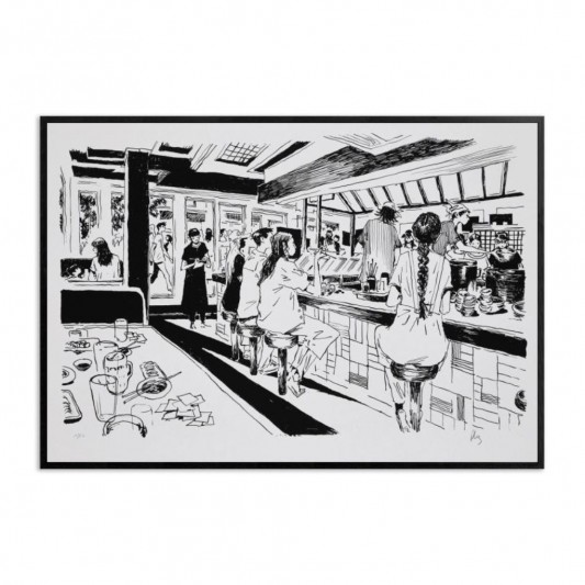 Sérigraphie - Midi à Tokyo - Pierre-Henry Gomont - secondaire-6