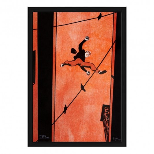 Sérigraphie - Le Saut - Piero Macola - secondaire-1