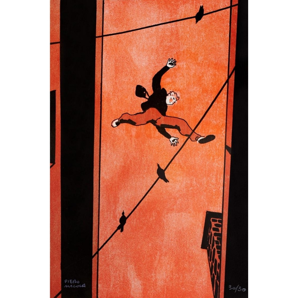 Sérigraphie - Le Saut - Piero Macola - secondaire-7