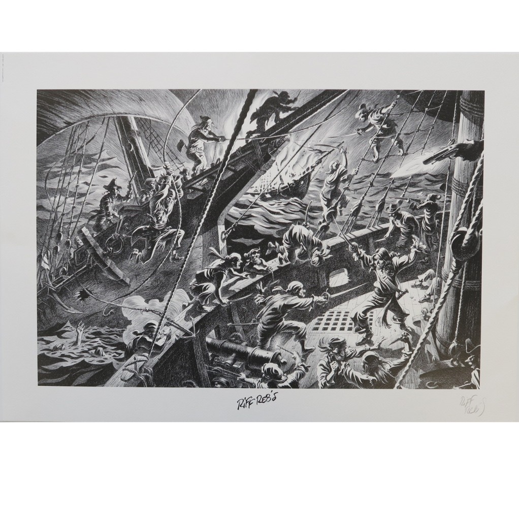 Tirage d'Art Riff Reb's - Combat en Mer - secondaire-9