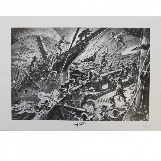 Tirage d'Art Riff Reb's - Combat en Mer - secondaire-9