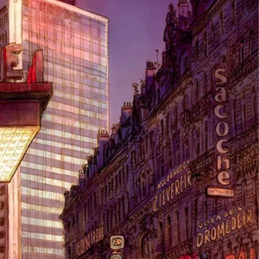 Tirage d'Art - Bruxelles-Martini - Limité et signée par Joris Mertens - secondaire-3