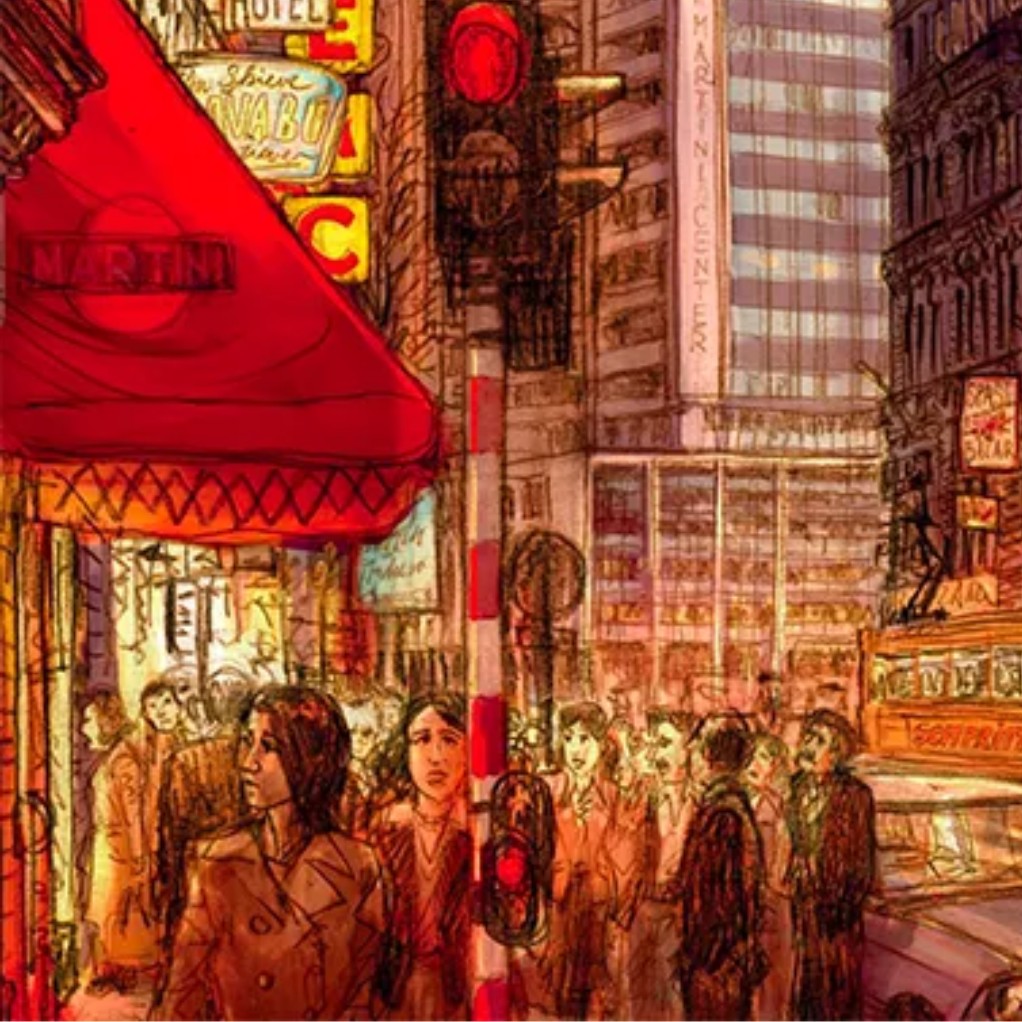 Tirage d'Art - Bruxelles-Martini - Limité et signée par Joris Mertens - secondaire-4