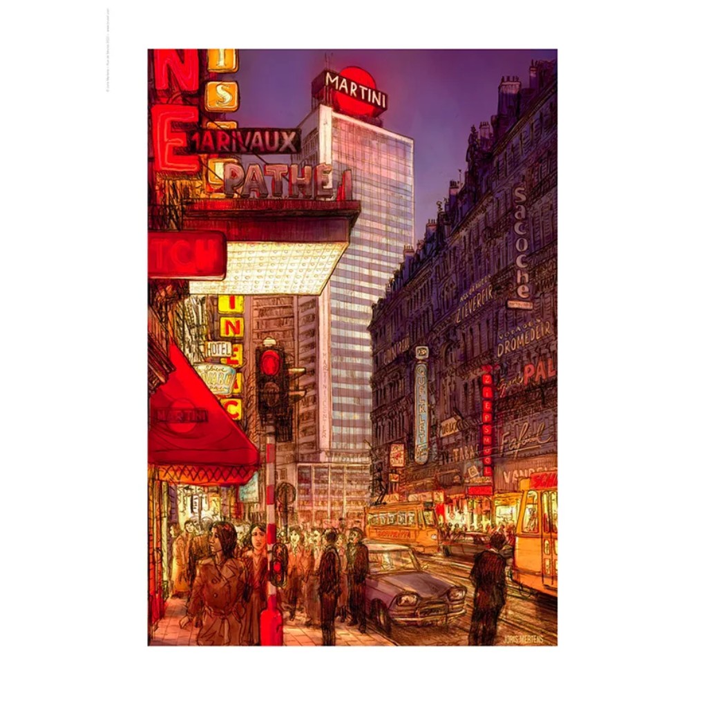 Tirage d'Art - Bruxelles-Martini - Limité et signée par Joris Mertens - secondaire-8