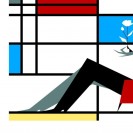 Estampe Pigmentaire - La Fleur dans l'Atelier de Mondrian - Antonio Lapone - secondaire-2