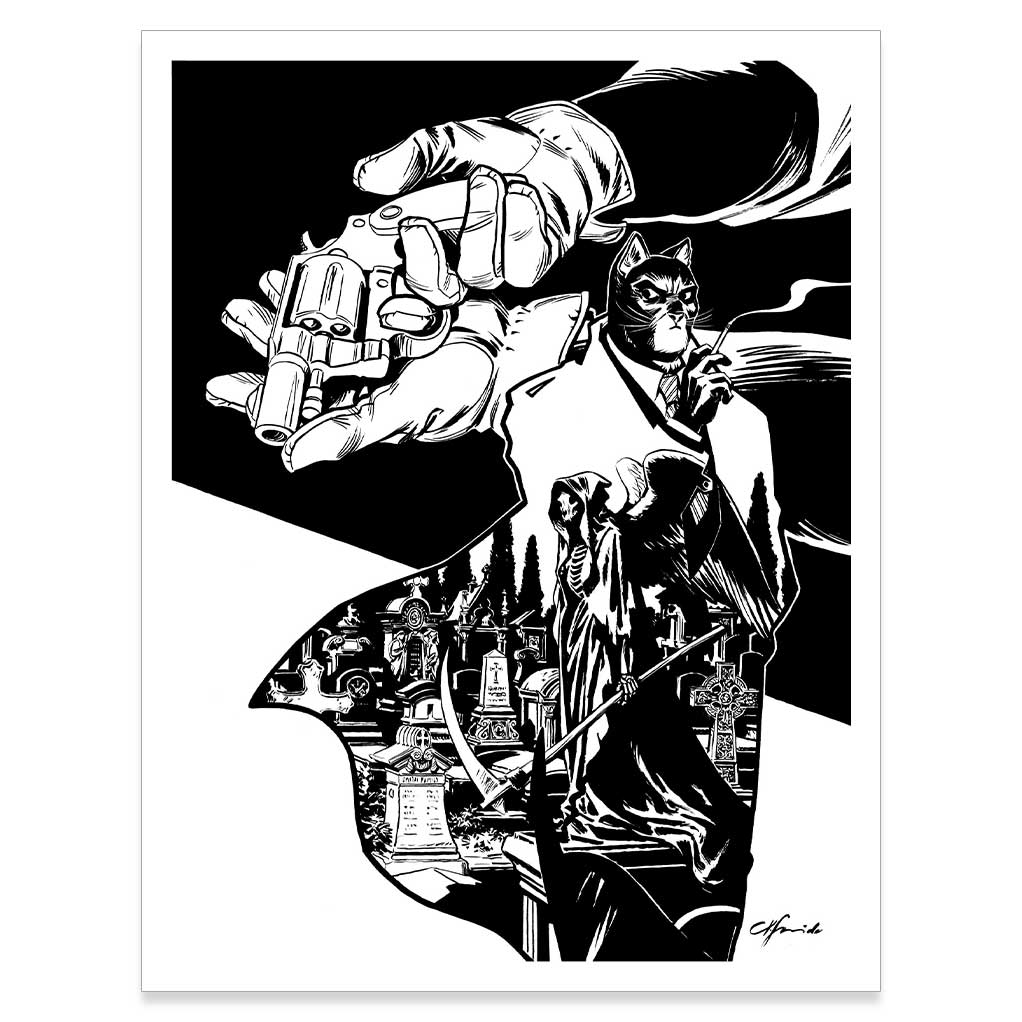 Sérigraphie Blacksad - Quelque part entre les ombres - édition 25 ans - secondaire-1