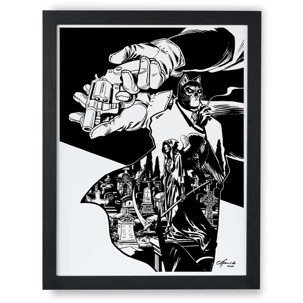 Sérigraphie Blacksad - Quelque part entre les ombres - édition 25 ans - secondaire-2