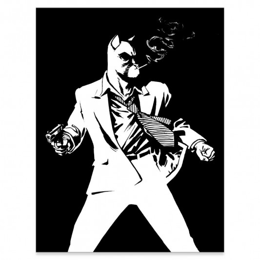 Sérigraphie Blacksad - En action - édition 25 ans - secondaire-1